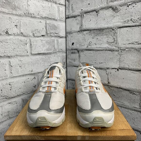 Nike Shox II Golf Shoe White Orange Silver - Picture 2 of 12